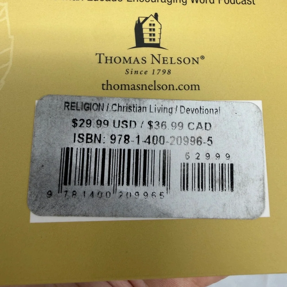 Max Lucado God Is With You Every Day 365-Day Devotional Thomas Nelson Brown Gold